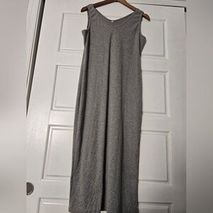 Sleeveless Gray Maxi Dress